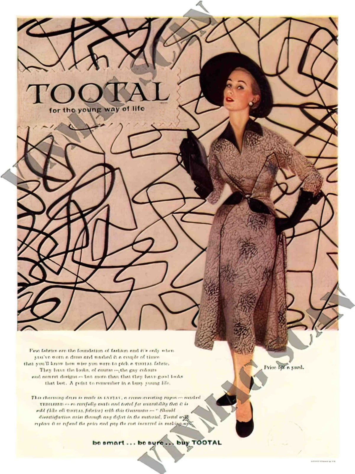 AP2119 tootal fashion fabric 2 Advert A4 Photo Print