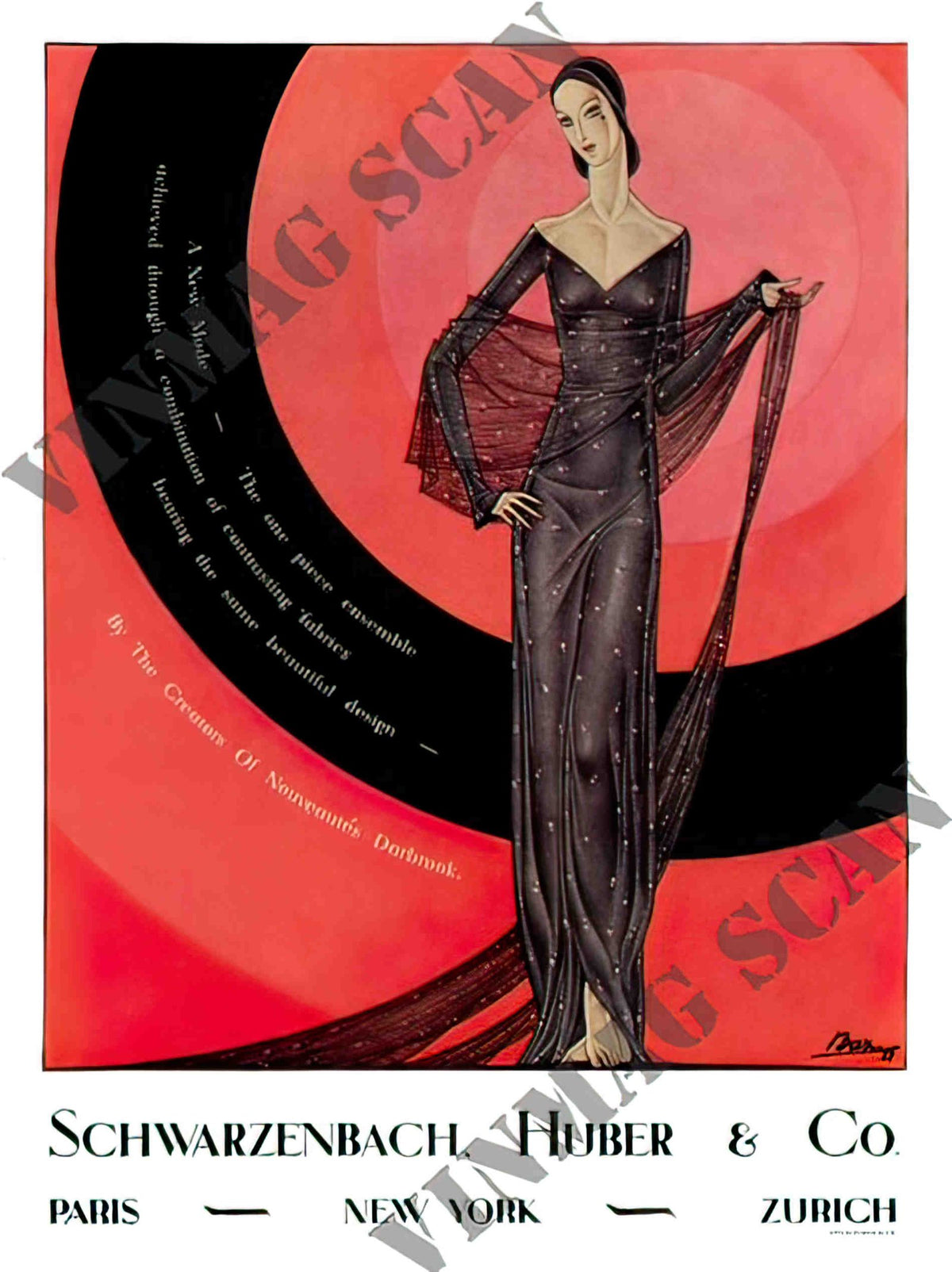 AP2136 art deco fashion advert 2 Advert A4 Photo Print