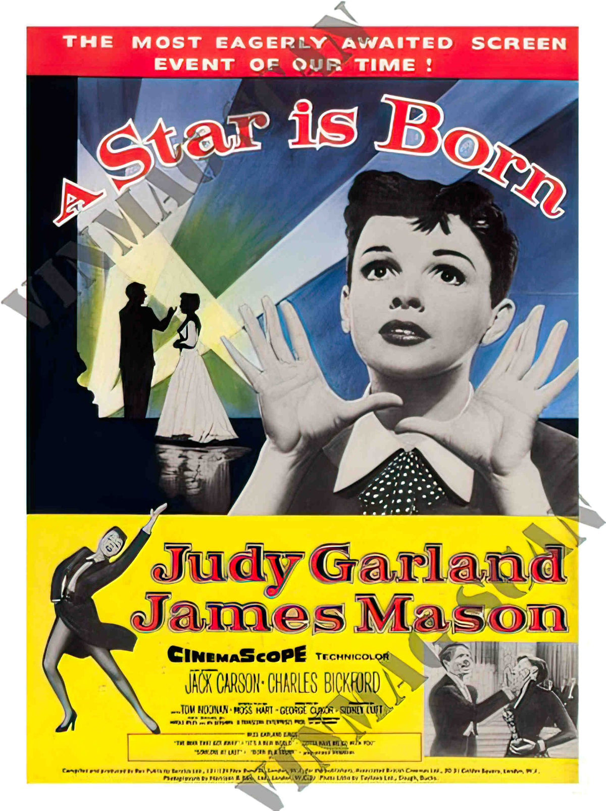 AP217 star is born judy garland movie poster 2 Advert A4 Photo Print