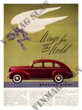 AP2199 mercury eight art deco car advert 2 Advert A4 Photo Print