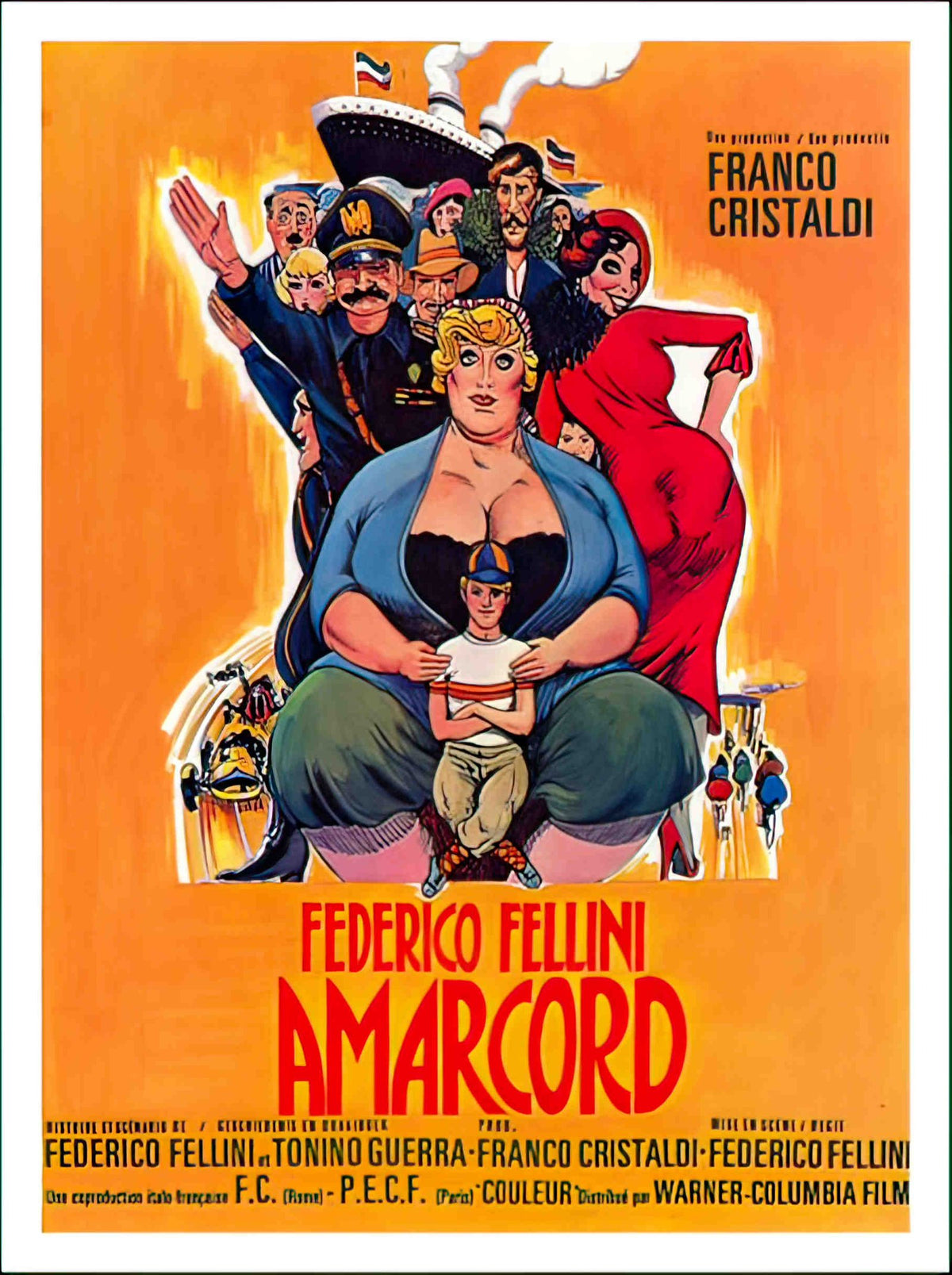 AP268 amarcord fellini movie poster 1 Advert A4 Photo Print