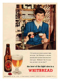 AP3235 whitbread pale ale barmaid 1 Advert A4 Photo Print