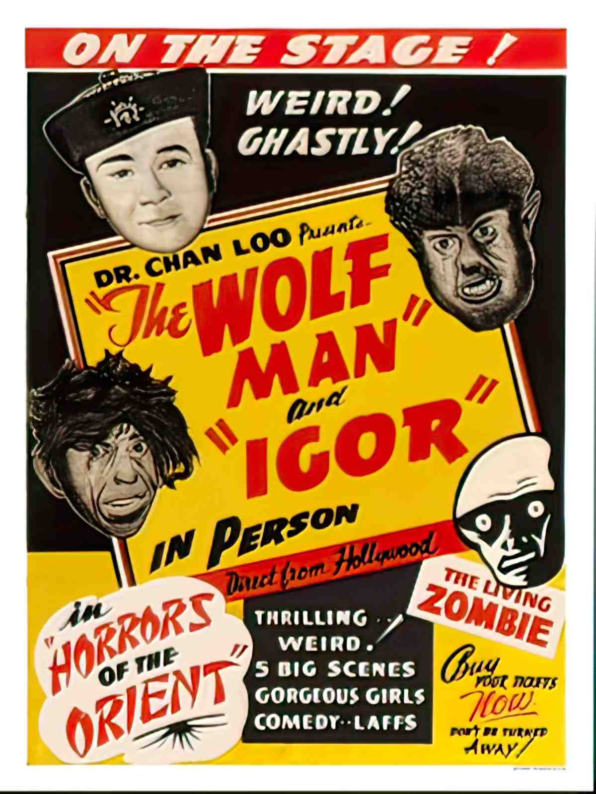 AP410K wolfman and igor 1 Advert A4 Photo Print