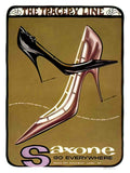 AP541E tracery line saxone shoes 1950s 1 Advert A4 Photo Print