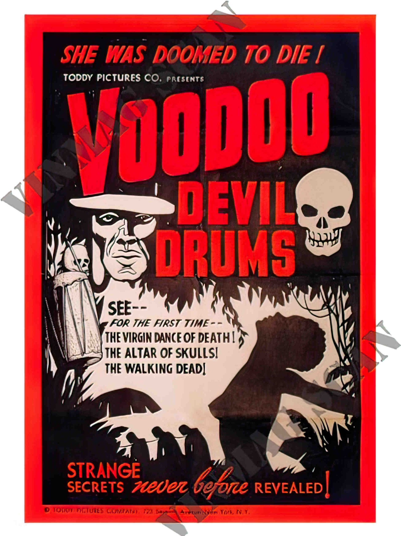 AP875 voodoo devil drums 2 Advert A4 Photo Print