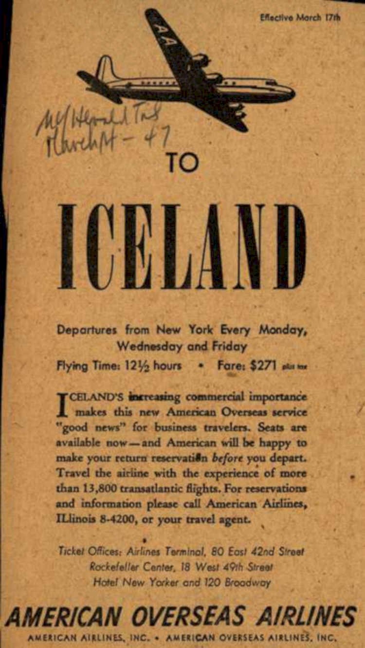 Aa Dc4 Iceland Vintage Retro Advert Ads A4 Photo Print