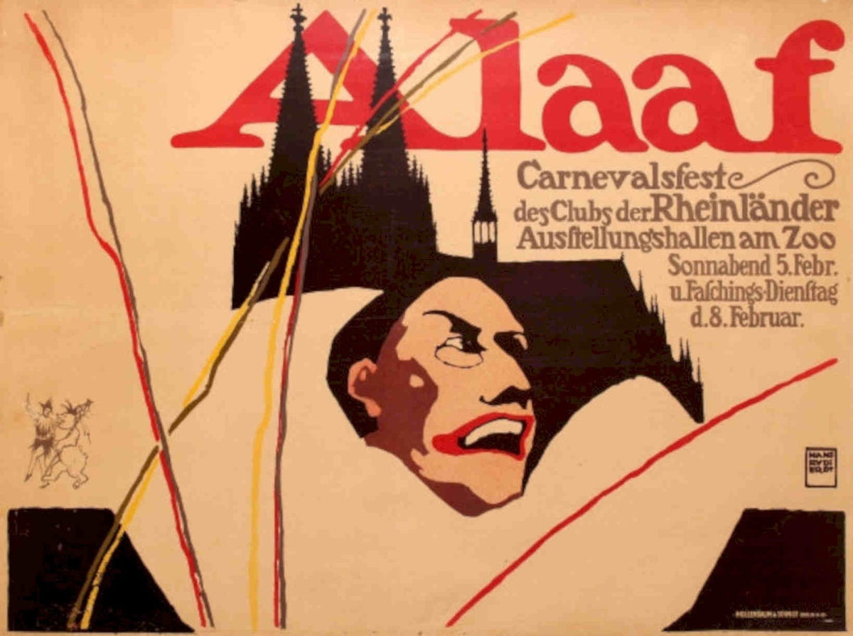 Aalaf Carnival 1928 Vintage Retro Advert Poster A4 Photo Print