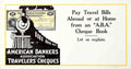 Aba Travel Cheques Vintage Retro Advert Poster A4 Photo Print