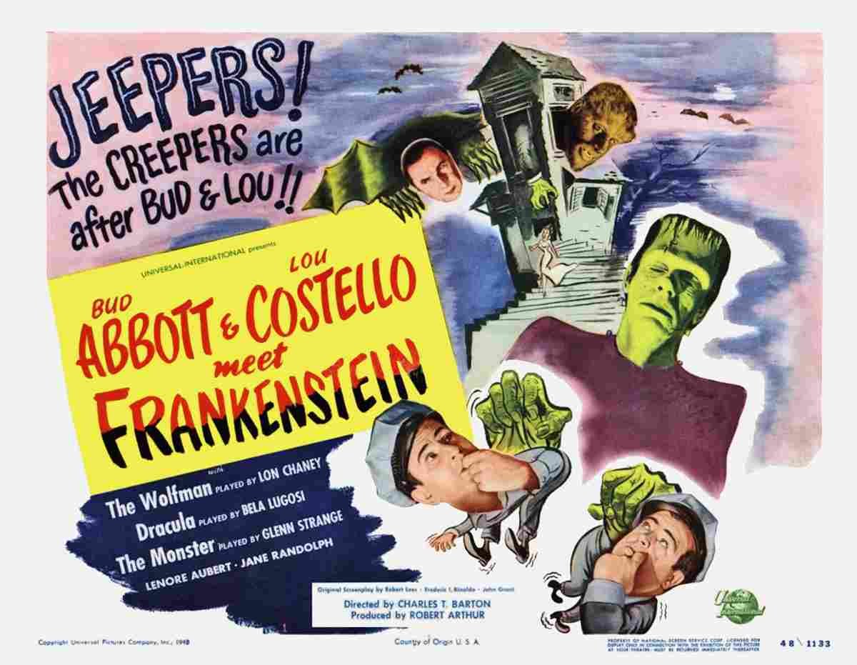 Abbott and Costello Meet Frankenstein 05 film star poster A4 Photo Print