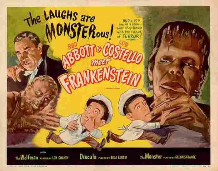Abbott and Costello Meet Frankenstein 14 film star poster A4 Photo Print