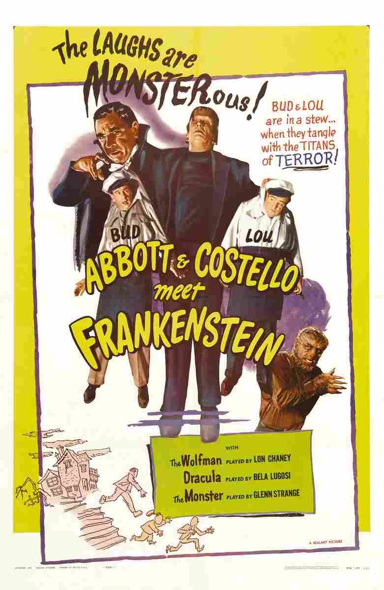 Abbott and Costello Meet Frankenstein 23 film star poster A4 Photo Print