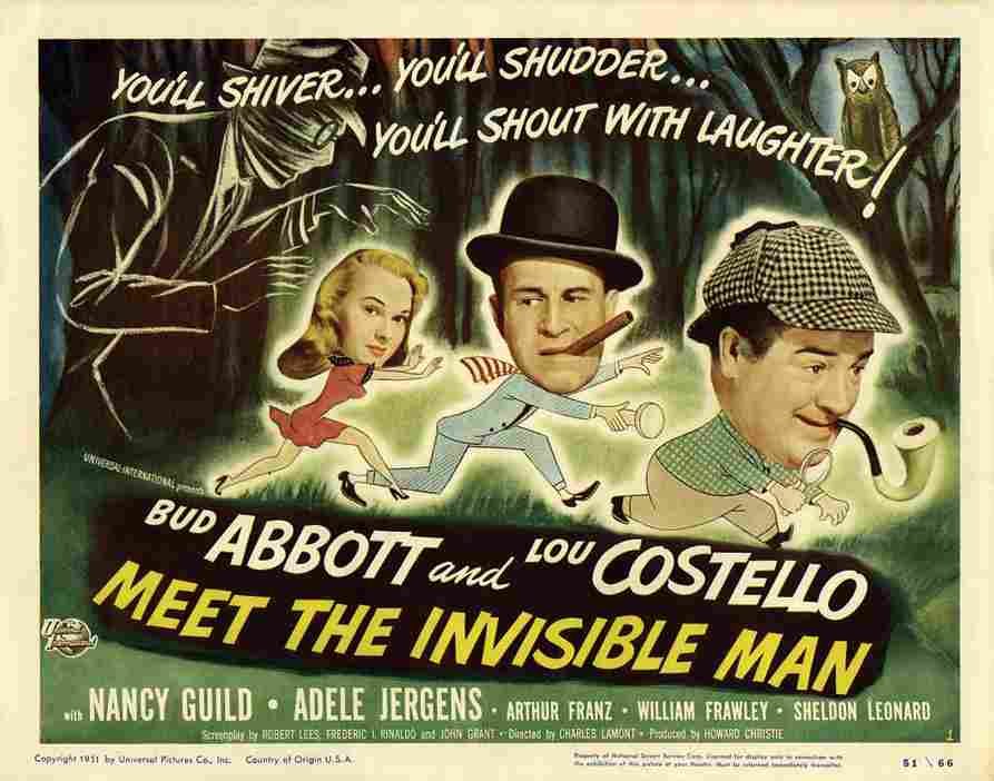 Abbott and Costello Meet the Invisible Man 02 film star poster A4 Photo Print