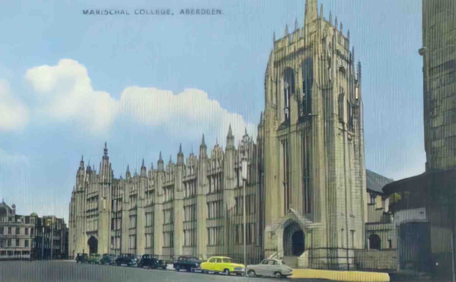 Aberdeenshire Aberdeen Marischal College Vintage A4 Photo Print