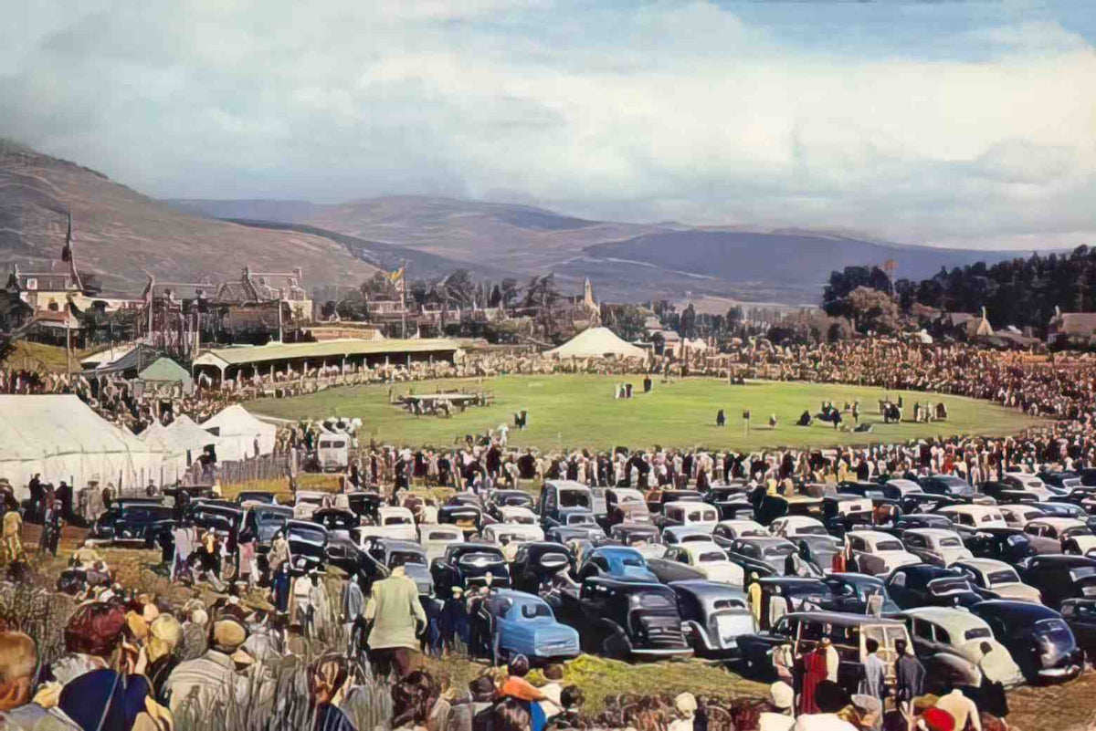 Aberdeenshire Braemar Highland Games 1960s Vintage A4 Photo Print