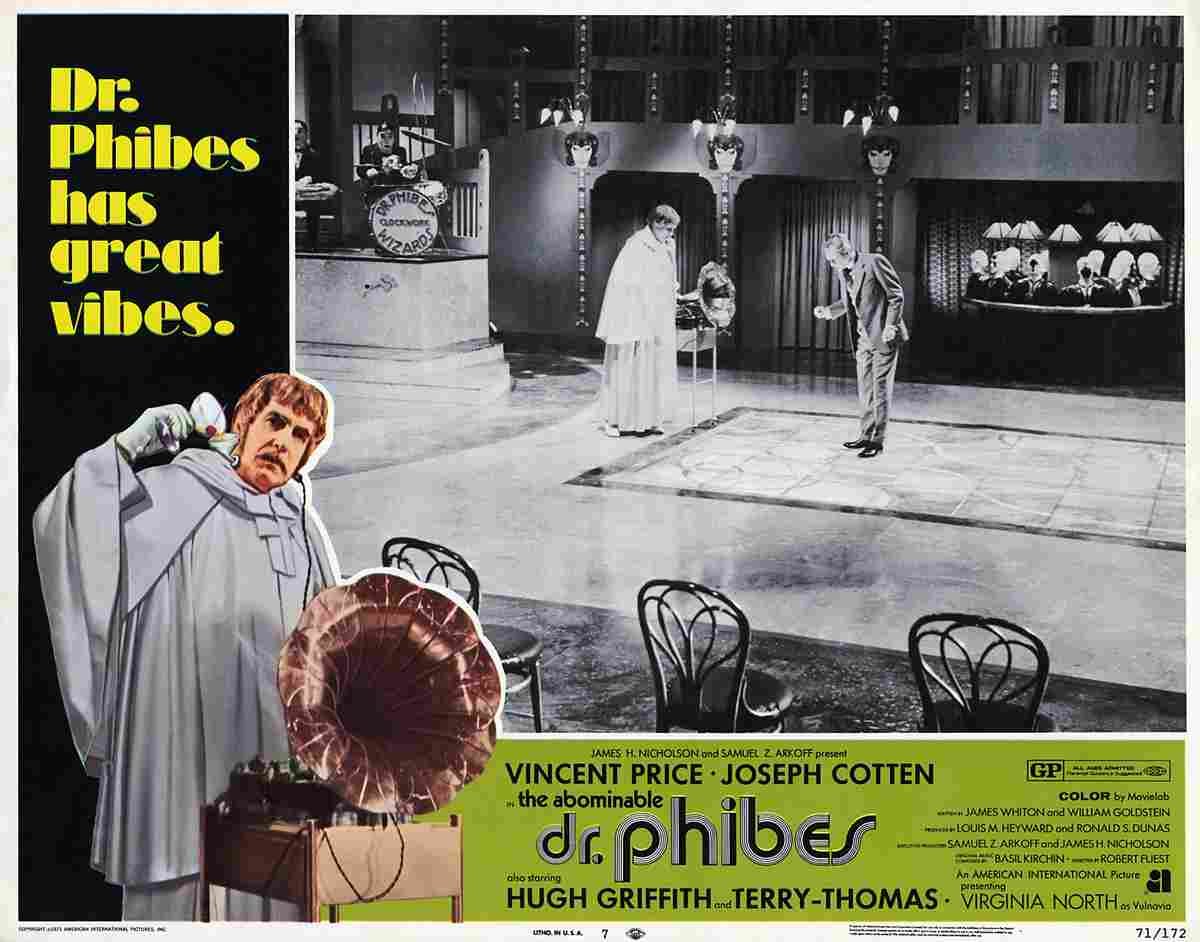 Abominable Dr Phibes The 10 film star poster A4 Photo Print