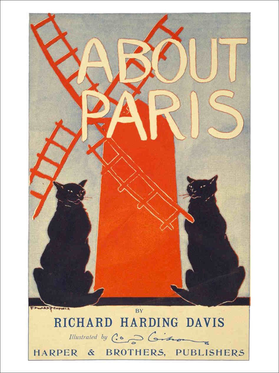 About Paris Cats Vintage Retro Advert Poster A4 Photo Print