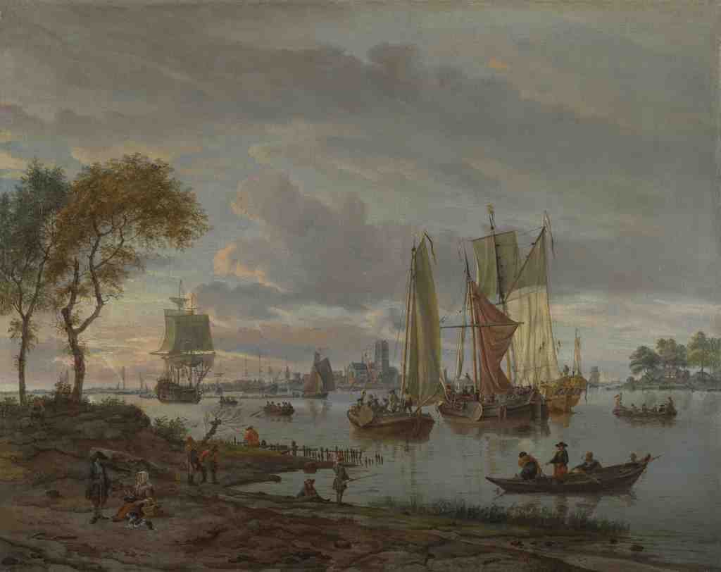 Abraham Storck A River View A4 Photo Print