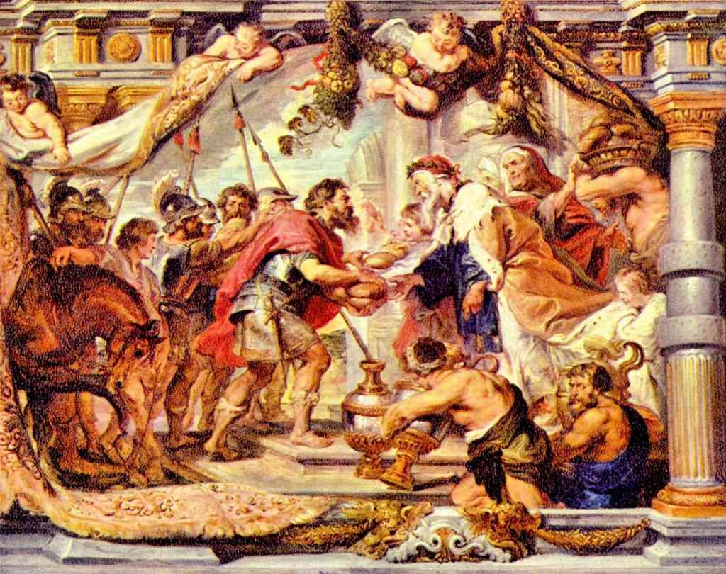 Abraham With Melchizedek Rubens A4 Photo Print