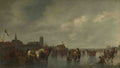Abraham van Calraet Scene on the Ice outside Dordrecht A4 Photo Print