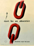 Absentee Chain Links Vintage Retro Advert Poster A4 Photo Print