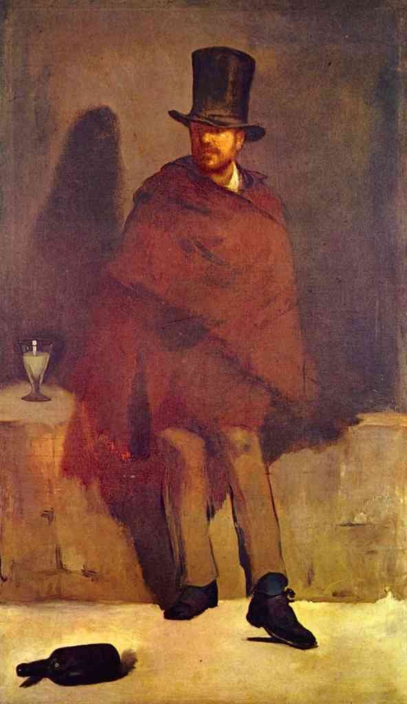 Absinthe Drinker Manet A4 Photo Print