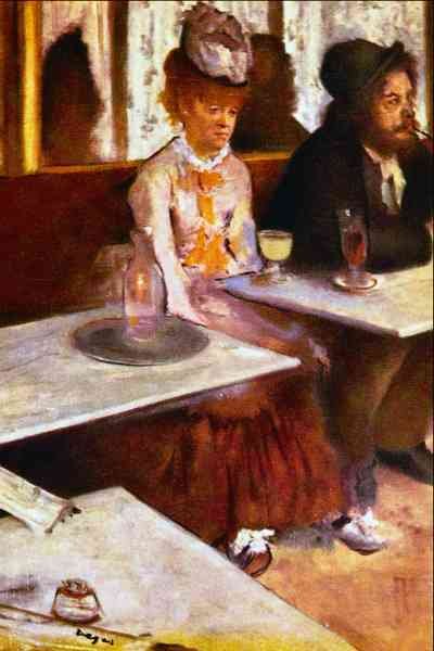 Absinthe Drinkers by Degas Impressionism A4 Photo Print