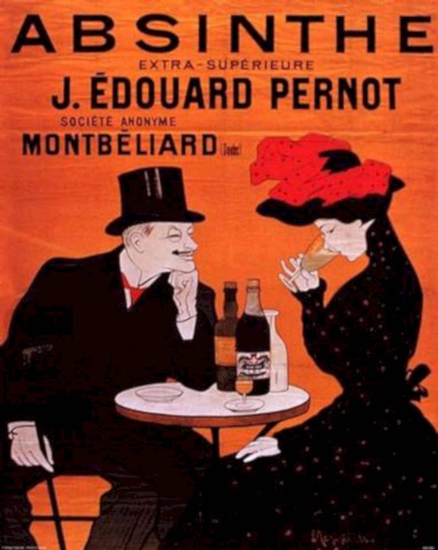 Absinthe Poster Pernot Vintage Retro Advert Ads A4 Photo Print