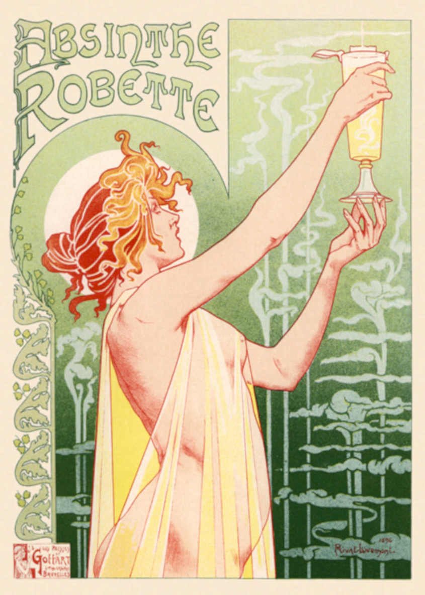 Absinthe Robette 1896 Vintage Retro Advert Poster A4 Photo Print