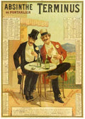 Absinthe Terminus Men Vintage Retro Advert Ads A4 Photo Print