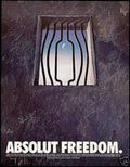 Absolut Freedom Sky Vintage Retro Advert Ads A4 Photo Print