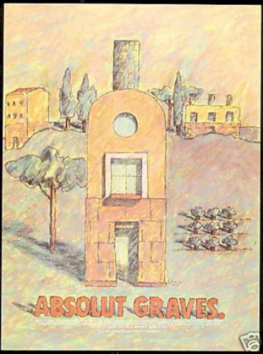 Absolut Graves Grave Vintage Retro Advert Ads A4 Photo Print