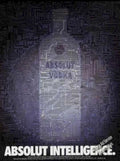 Absolut Intelligence Vodka Vintage Retro Advert Ads A4 Photo Print