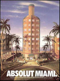 Absolut Miami Sunset Vintage Retro Advert Ads A4 Photo Print