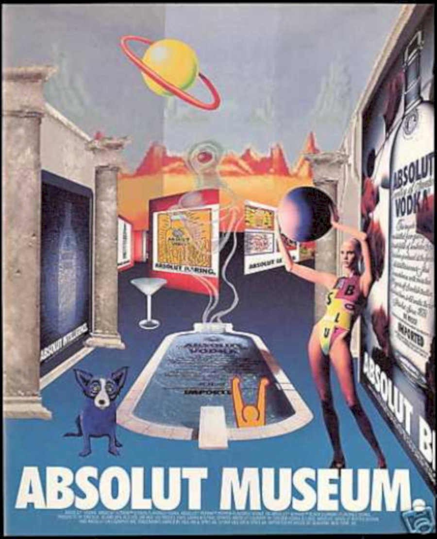 Absolut Museum Vodka Vintage Retro Advert Ads A4 Photo Print