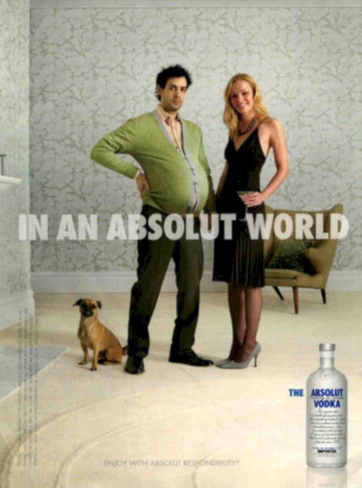 Absolut Vodka Family Vintage Retro Advert Poster A4 Photo Print