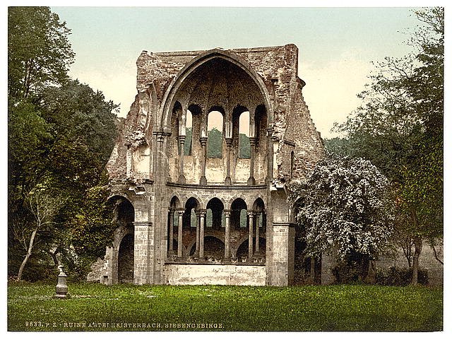 Abtei Heisterbach ruins the Rhine Vintage A4 Photo Print