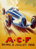 Ac F Reims Vintage Retro Advert Poster A4 Photo Print