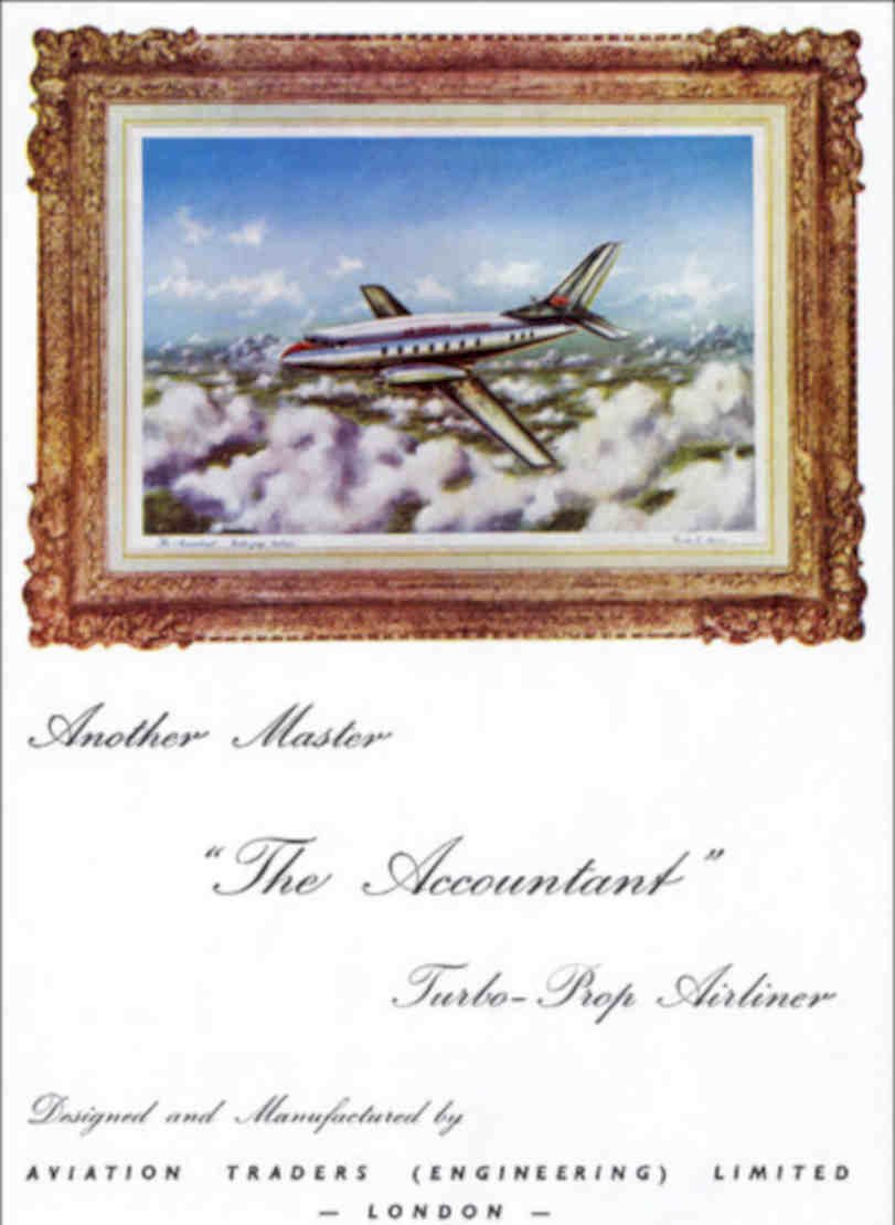 Accountant Turbo Prop Vintage Retro Advert Poster A4 Photo Print