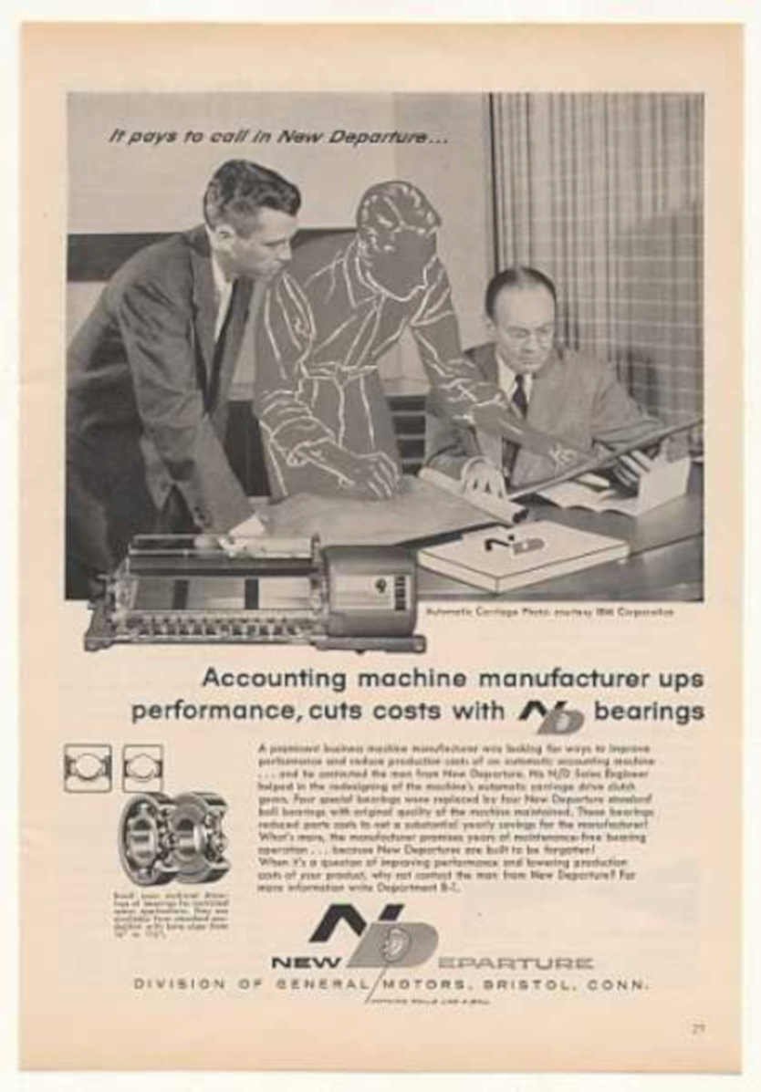 Accounting Machine Bears Vintage Retro Advert Ads A4 Photo Print