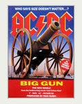 Acdc Big Gun Vintage Retro Advert Poster A4 Photo Print