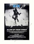 Acdc Blow Video Vintage Retro Advert Poster A4 Photo Print