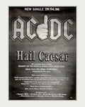 Acdc Hail Caesar Vintage Retro Advert Poster A4 Photo Print