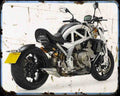 Ace 4 A4 Photo Print Motorbike Vintage Aged