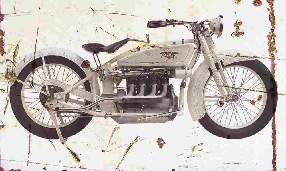 Ace Four 1925 Aged Vintage A4 Photo Print
