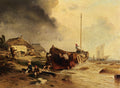 Achenbach Andreas A Fishingboat On The Beach Art A4 Photo Print UK