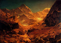 Achenbach Oswald A Mountainous Landscape Art A4 Photo Print