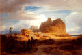 Achenbach Oswald Don Quixote and Sancho Panza Art A4 Photo Print