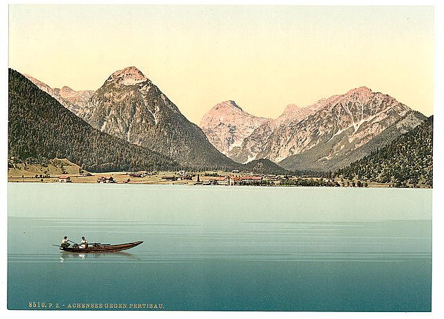 Achensee towards Pertisau Tyrol Vintage A4 Photo Print