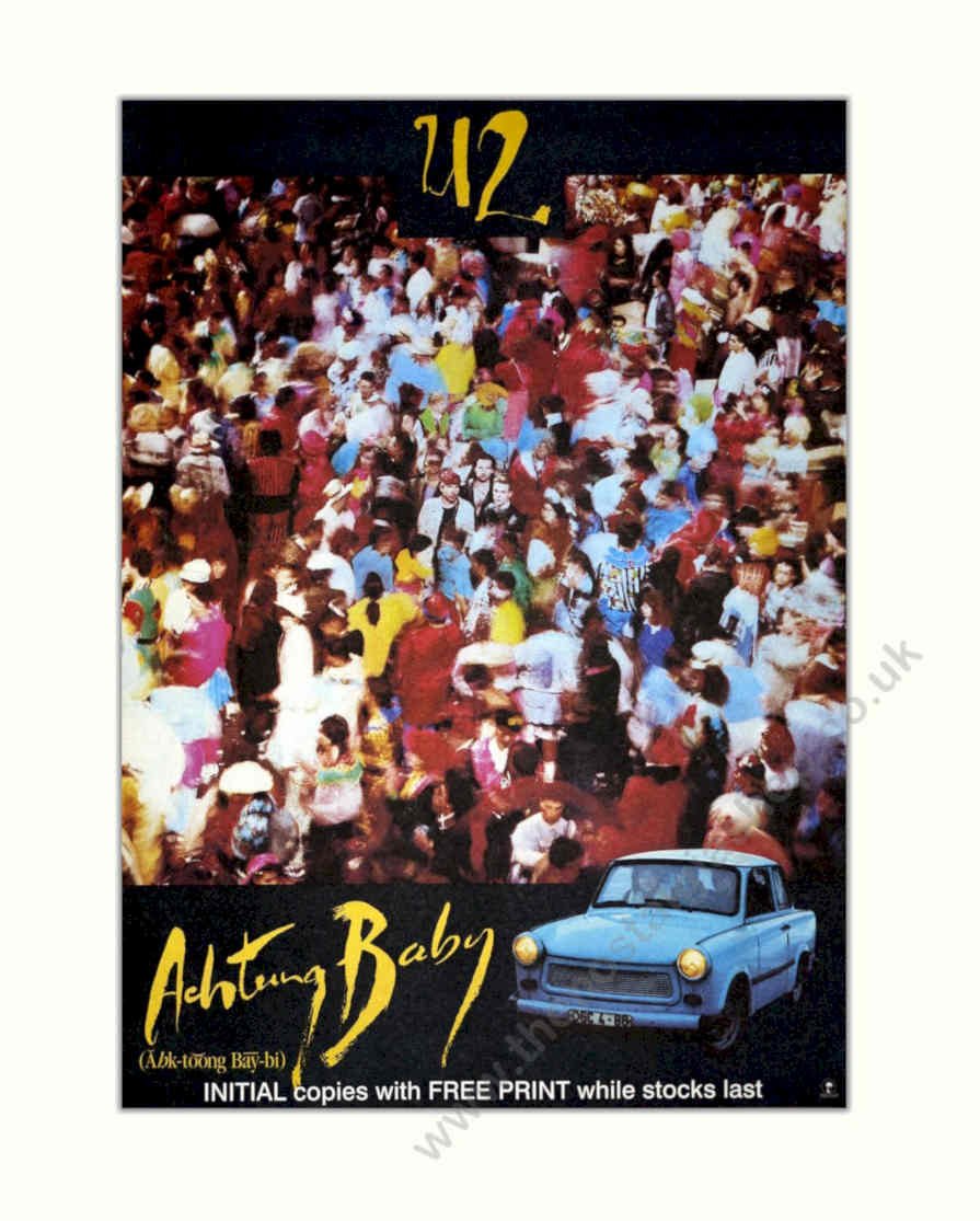 Achtung Baby Polonez Vintage Retro Advert Poster A4 Photo Print