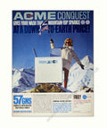 Acme Mountain Wax Vintage Retro Advert Poster A4 Photo Print